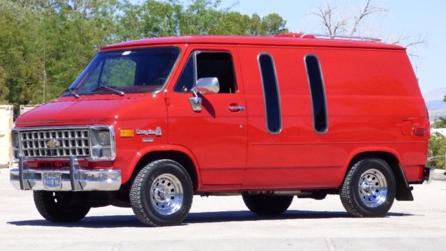 1981 Red Chevrolet G20 Van Standard Passenger Van