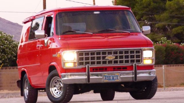 1981 Red Chevrolet G20 Van Standard Passenger Van
