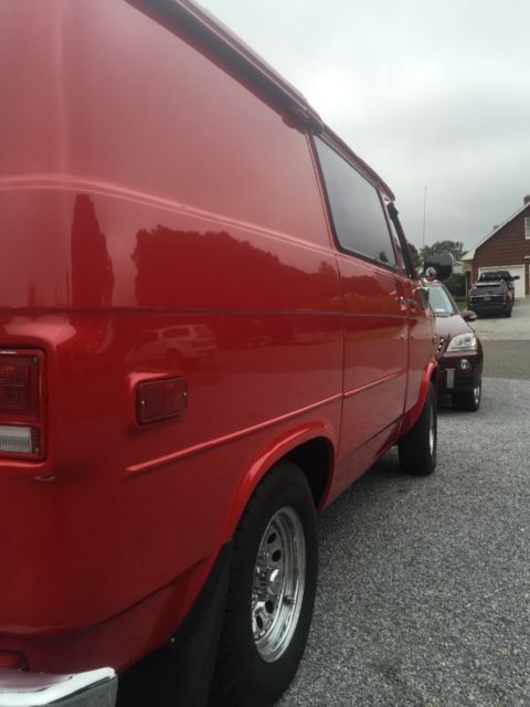 1981 Red Chevrolet G20 Van Standard Passenger Van