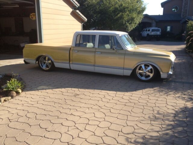 1967 Gold & White Chevrolet C-10 Extended Crew Cab Pickup