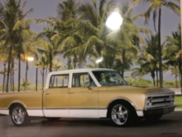 1967 Gold & White Chevrolet C-10 Extended Crew Cab Pickup