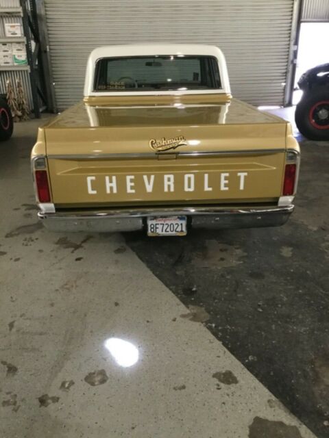 1967 Gold & White Chevrolet C-10 Extended Crew Cab Pickup