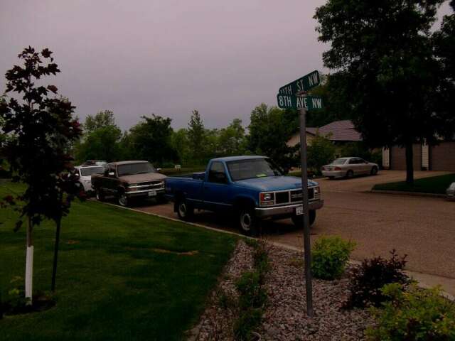 1991 Blue GMC Sierra 1500 Standard Cab Pickup