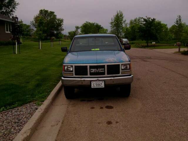 1991 Blue GMC Sierra 1500 Standard Cab Pickup