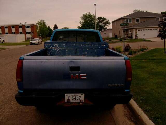1991 Blue GMC Sierra 1500 Standard Cab Pickup