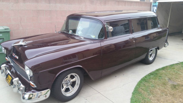 1955 Metallic Black Cherry Chevrolet Bel Air/150/210 Wagon