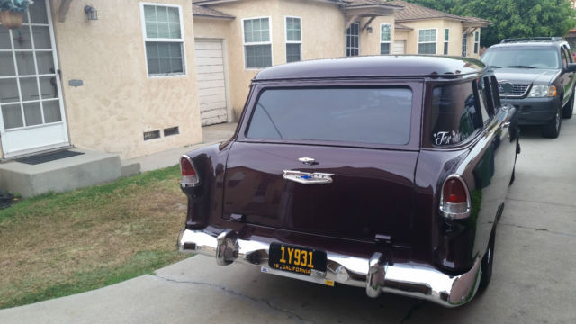 1955 Metallic Black Cherry Chevrolet Bel Air/150/210 Wagon