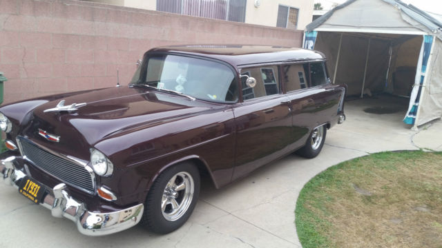 1955 Metallic Black Cherry Chevrolet Bel Air/150/210 Wagon