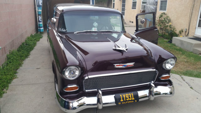 1955 Metallic Black Cherry Chevrolet Bel Air/150/210 Wagon