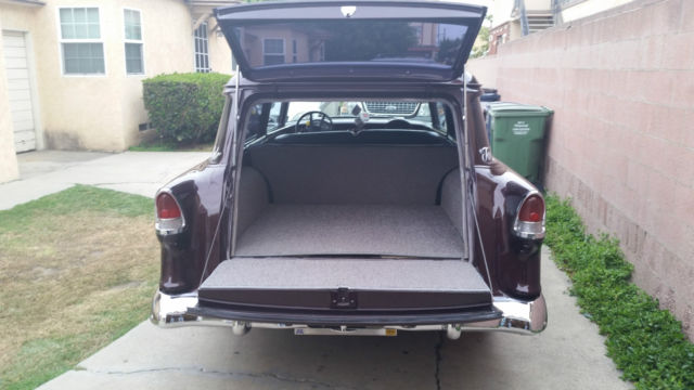1955 Metallic Black Cherry Chevrolet Bel Air/150/210 Wagon