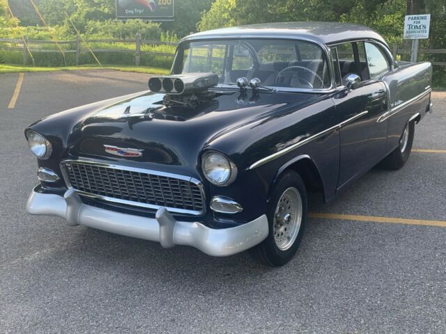1955 Blue / Silver Chevrolet Bel Air/150/210