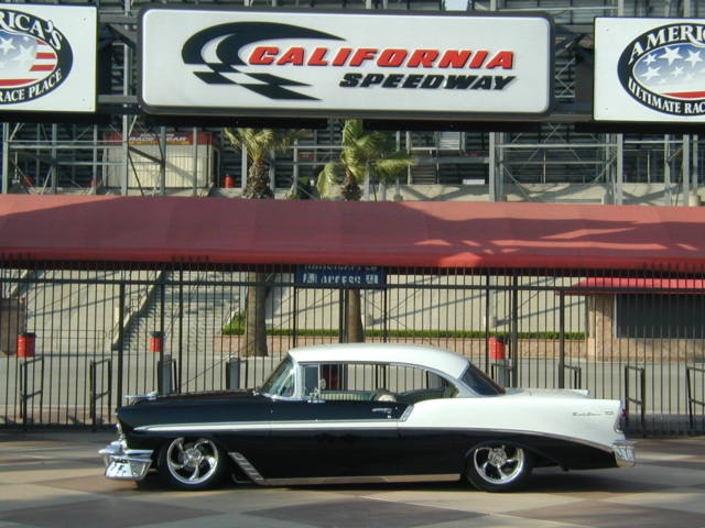 1956 Black/white Chevrolet Bel Air/150/210 Coupe