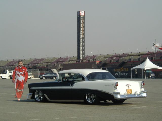 1956 Black/white Chevrolet Bel Air/150/210 Coupe