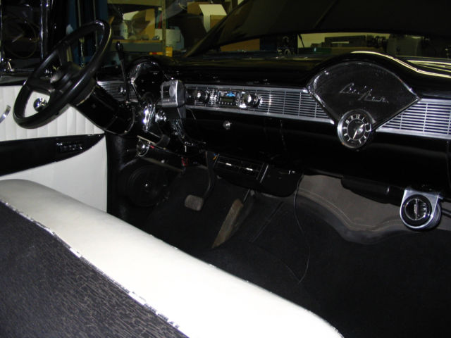 1956 Black/white Chevrolet Bel Air/150/210 Coupe