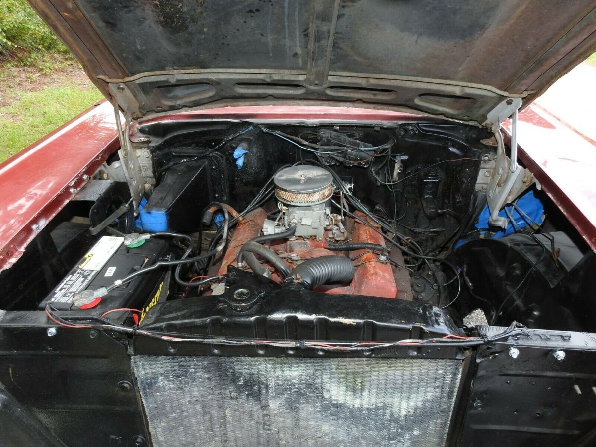 1957 Red Chevrolet Bel Air/150/210 Sedan