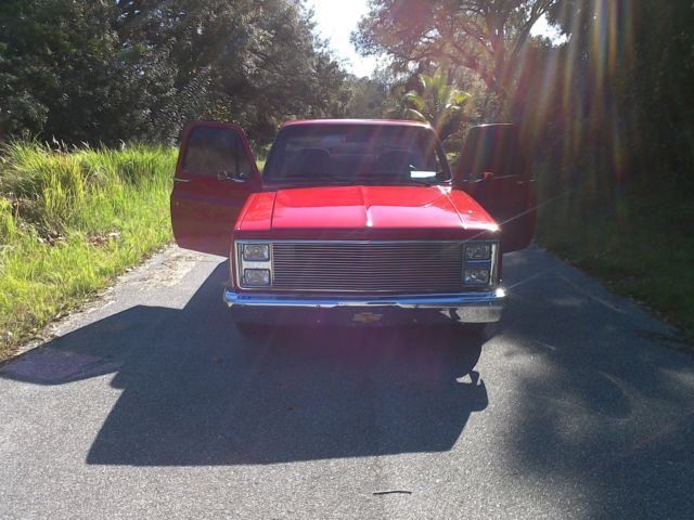 1985 Red Chevrolet C-10 Standard Cab Pickup