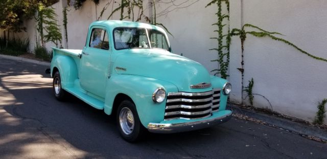 1952 Aqua Chevrolet Other Pickups 3100 Short Bed