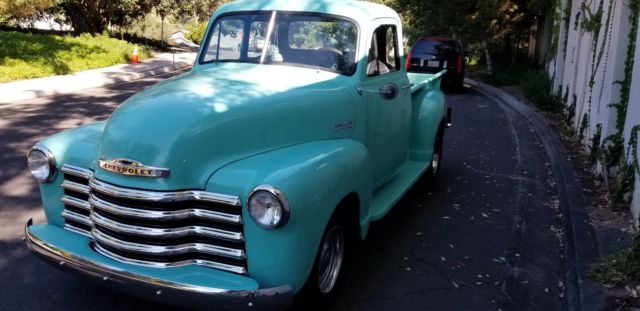1952 Aqua Chevrolet Other Pickups 3100 Short Bed