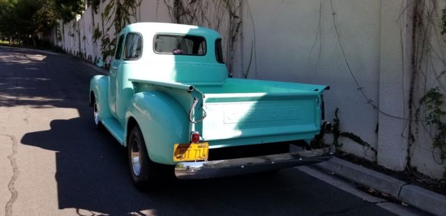 1952 Aqua Chevrolet Other Pickups 3100 Short Bed