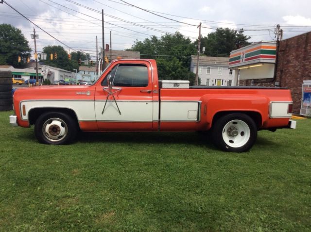 1980 Orange Chevrolet C-10 Cab & Chassis