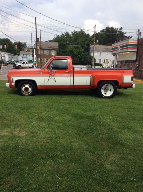 1980 Orange Chevrolet C-10 Cab & Chassis