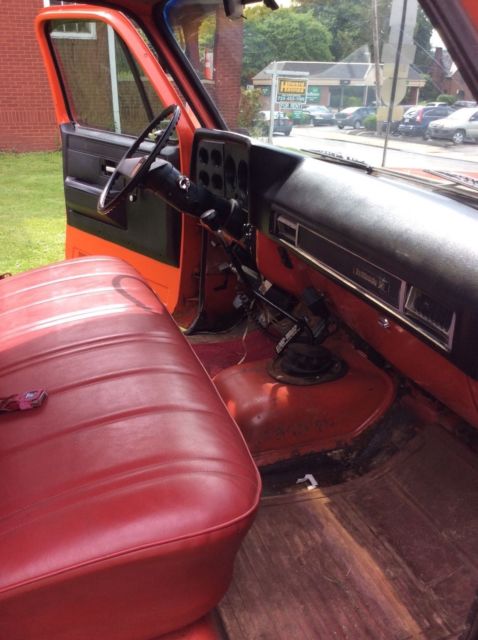 1980 Orange Chevrolet C-10 Cab & Chassis