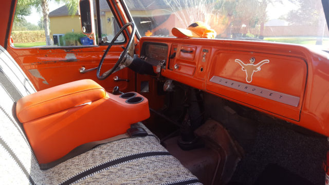 1965 Orange Chevrolet CK Standard Cab Pickup