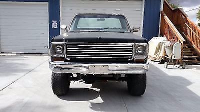 1973 Flat black Chevrolet C/K Pickup 1500 Shot bed p/u