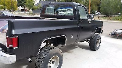 1973 Flat black Chevrolet C/K Pickup 1500 Shot bed p/u