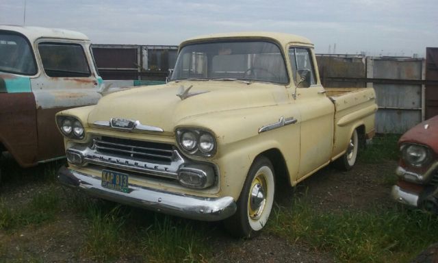 1958 Yellow Chevrolet Other Pickups