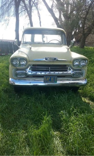 1958 Yellow Chevrolet Other Pickups