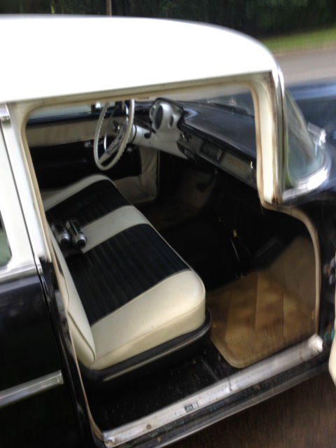 1957 Black Chevrolet Bel Air/150/210 Sedan