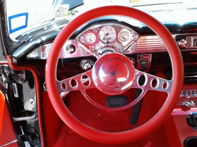 1955 Black Chevrolet Bel Air/150/210 Coupe