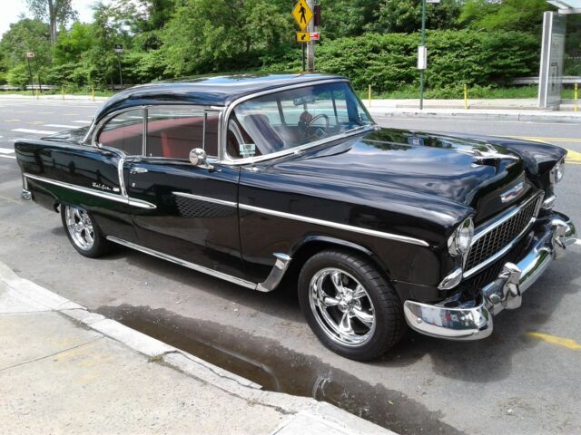 1955 Black Chevrolet Bel Air/150/210 Coupe
