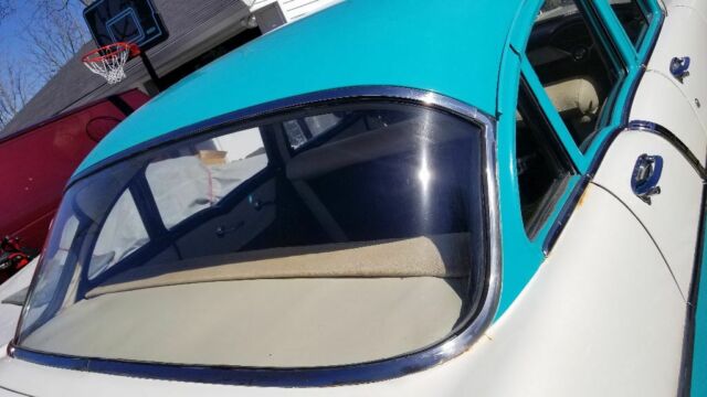 1956 Blue and white Chevrolet Bel Air/150/210 Sedan