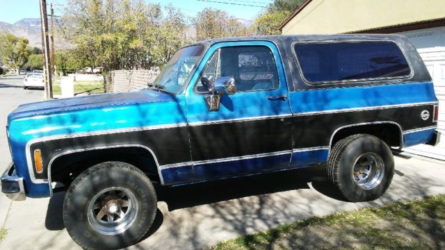 1976 Blue Chevrolet Blazer