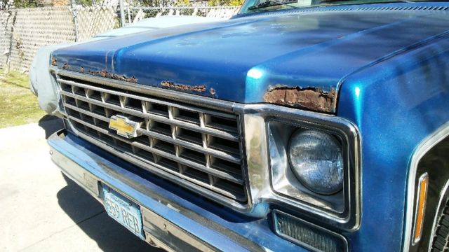 1976 Blue Chevrolet Blazer