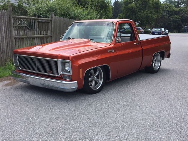 1978 Orange Chevrolet C-10 Standard Cab Pickup