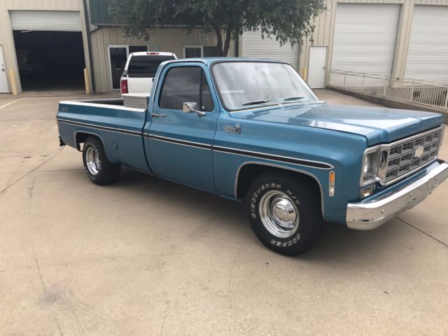 1978 Blue Chevrolet C-10 Standard Cab Pickup