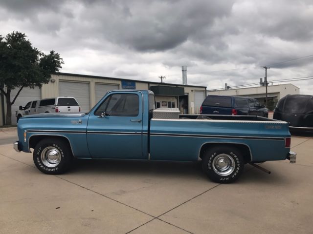 1978 Blue Chevrolet C-10 Standard Cab Pickup