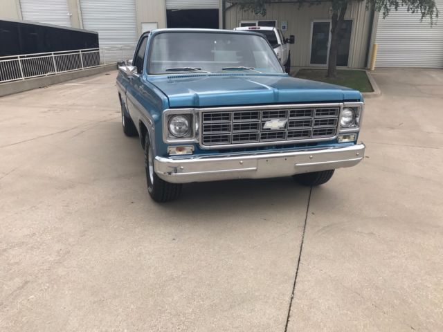 1978 Blue Chevrolet C-10 Standard Cab Pickup