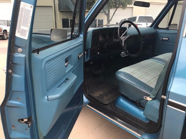 1978 Blue Chevrolet C-10 Standard Cab Pickup