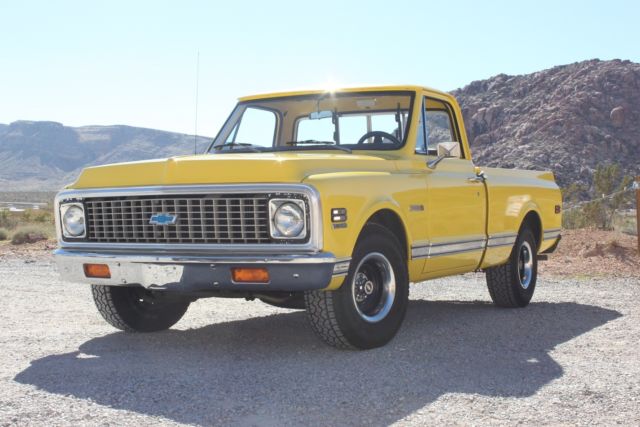 1971 Yellow Chevrolet C-10