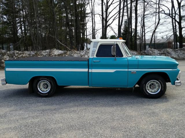 1966 Teal Chevrolet C-10 Standard Cab Pickup