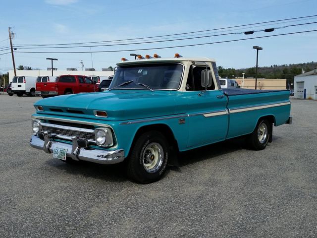 1966 Teal Chevrolet C-10 Standard Cab Pickup