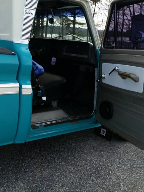 1966 Teal Chevrolet C-10 Standard Cab Pickup