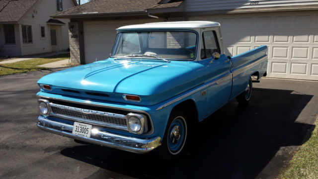 1966 Blue Chevrolet C-10
