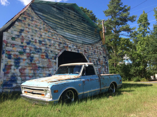 1968 BLUE Chevrolet C-10 SHORT BOX