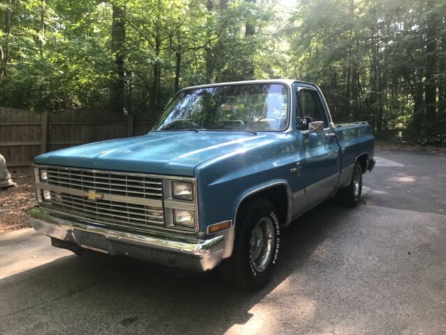 1984 Blue Chevrolet C-10 Standard Cab Pickup