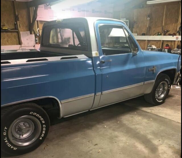 1984 Blue Chevrolet C-10 Standard Cab Pickup